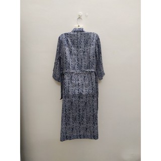 ĐẦM CỔ VEST THẮT ĐAI EO