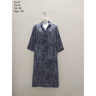 ĐẦM CỔ VEST THẮT ĐAI EO