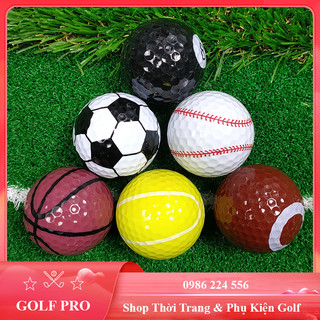 Bóng chơi golf với tạo hình trang trí thành các loại bóng khác nhau 1 quả