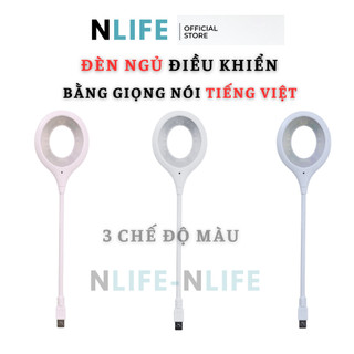Đèn ngủ điều khiển bằng giọng nói tiếng việt - tiếng anh sakio - tabiso