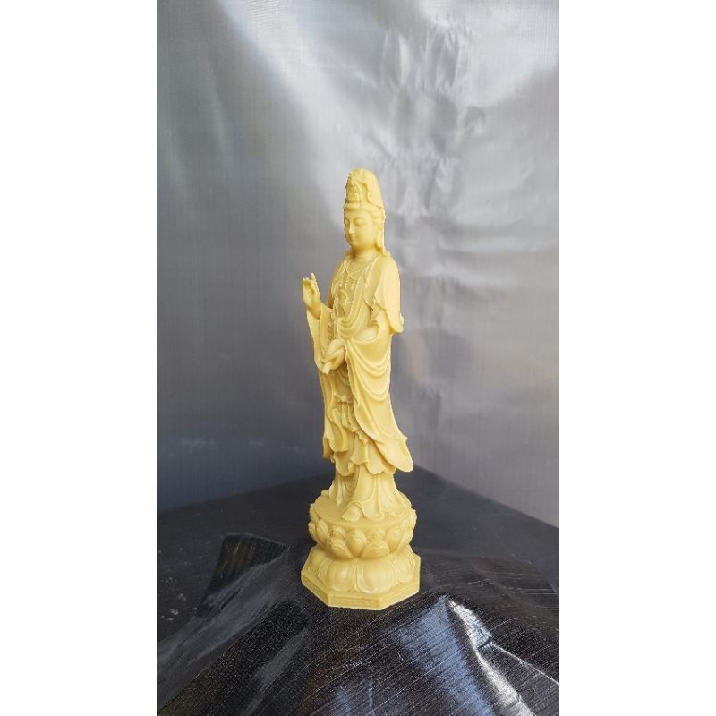 Tượng Quan Âm Bồ Tát, thờ cúng hoặc để xe ô tô, cao 20cm