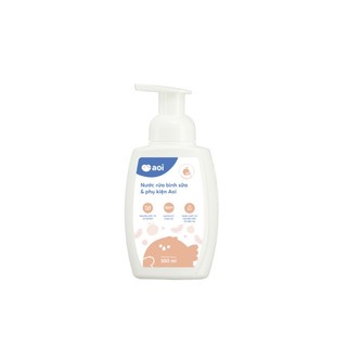 Nước vệ sinh, súc bình sữa, rửa bình sữa và phụ kiện Aoi 300ml, 500ml (không mùi, hương dâu, cam)