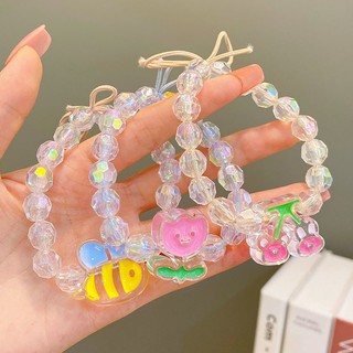 Dây cột tóc siêu bền đính hột cho mẹ và bé
