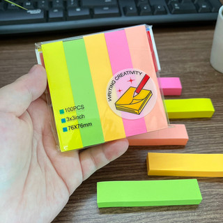 Giấy note 5 màu 7,5cm 100 tờ/xấp