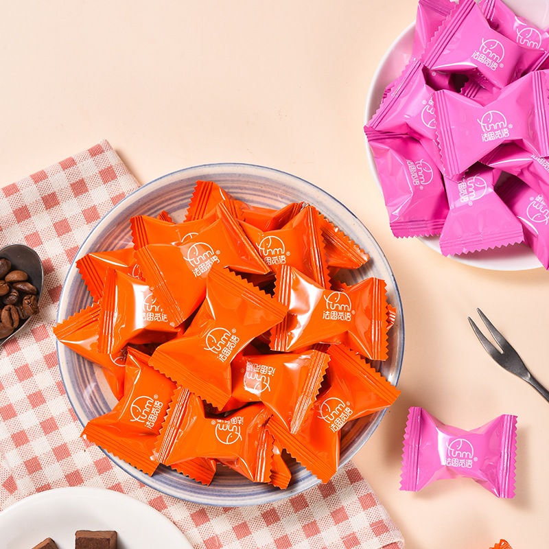 Kẹo socola nhân mứt trái cây xô 158g sẵn 3 vị