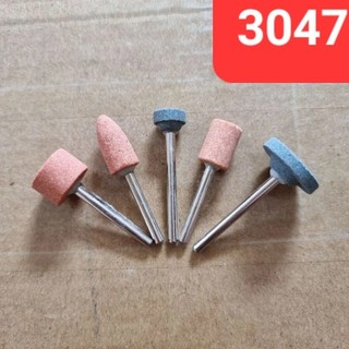 5 Đầu đá mài trục 3mm cho máy mài khoan cầm tay mini