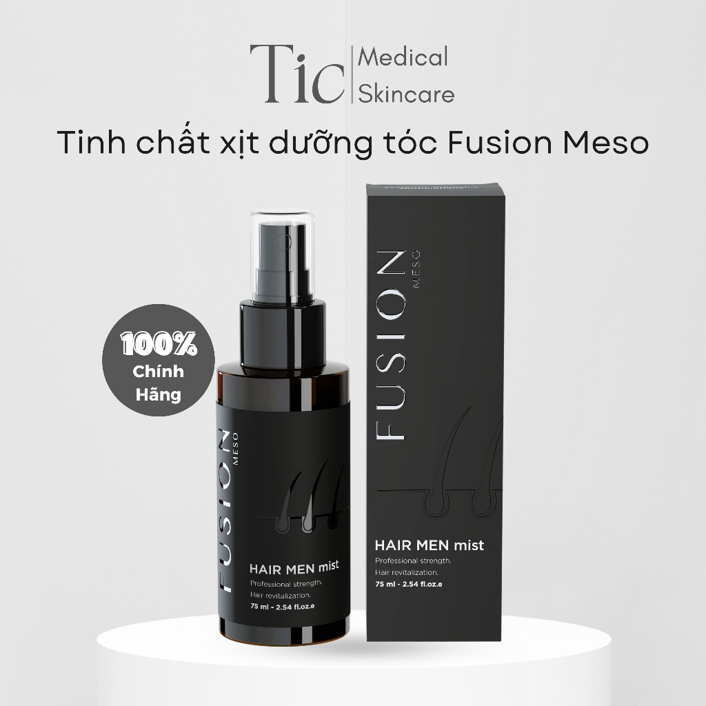Xịt Dưỡng Tóc Fusion Meso Hair Mist Giúp Mọc Tóc 75ml - Tic Medical Skincare