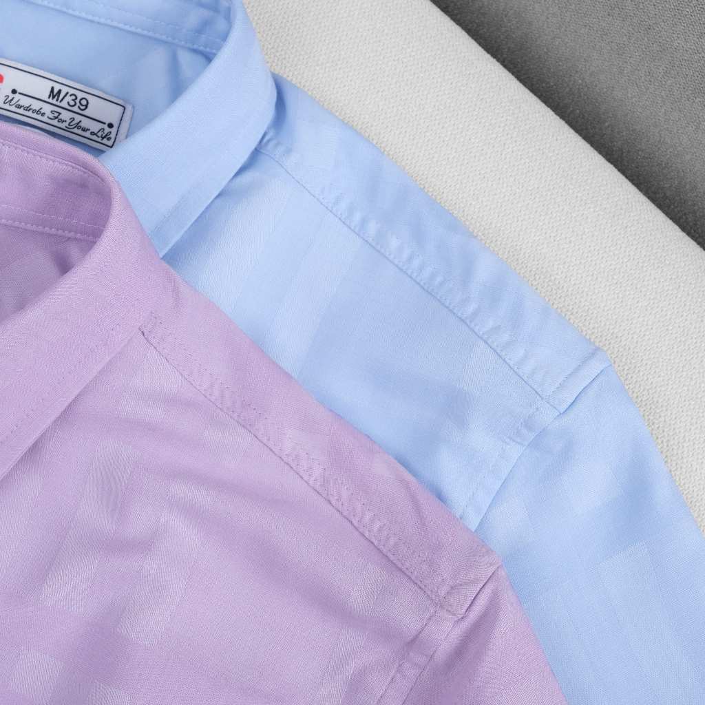 Áo Sơ Mi Nam Tay Ngắn Caro 3 Sọc Vuông Mềm Mịn Thoáng Mát Trẻ Trung Năng Động OVERCO - AA860