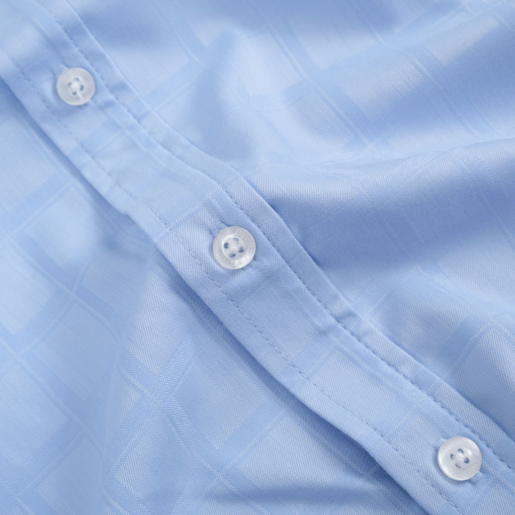 Áo Sơ Mi Nam Ngắn Tay Sọc Caro Vuông OVERCO Chất Vải Sợi BamBoo Mềm Mịn Thoáng Mát Trẻ Trung Năng Động