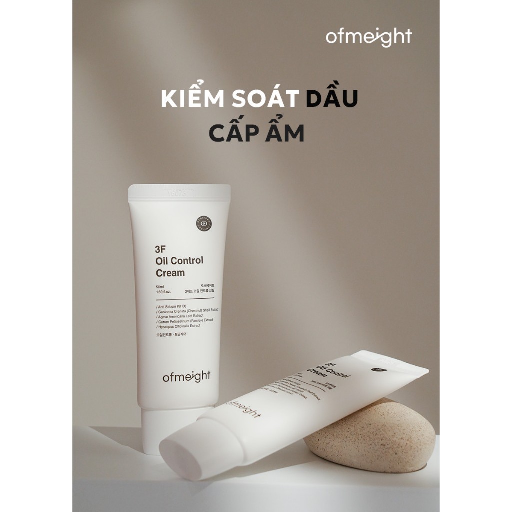 Set nâng tông trang điểm không lem Ofmeight Tone Up Cream + Oil Control Cream