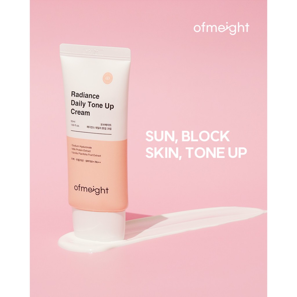 Set nâng tông trang điểm không lem Ofmeight Tone Up Cream + Oil Control Cream