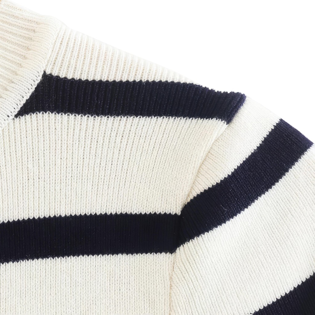 Áo Knit Crop Top Kẻ Ngang Thương Hiệu CLADA-AL028