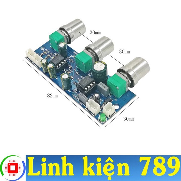 Mạch chỉnh âm sắc 2.1 NE5532 nguồn 10-24VDC đơn