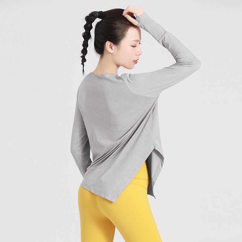 Áo Tập YOGA Nữ Thiết Kế, Nữ Tính & Phong Cách Chất Vải Thun Thoáng Mát, Mềm Mịn AS041 GYM FASHION