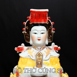 [ Cao 32 cm , 35 cm Men Sứ ] Bộ tượng 5 Mẹ Ngũ Hành ( Ngũ Hành Nương Nương )