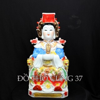 [ Cao 32 cm , 35 cm Men Sứ ] Bộ tượng 5 Mẹ Ngũ Hành ( Ngũ Hành Nương Nương )