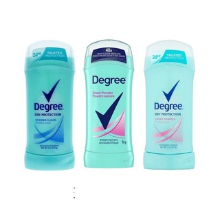 Lăn sáp khử mùi nữ Degree Antiperspirant & Deodorant Invisible Solid Sheer Powder/ Shower Clean74g