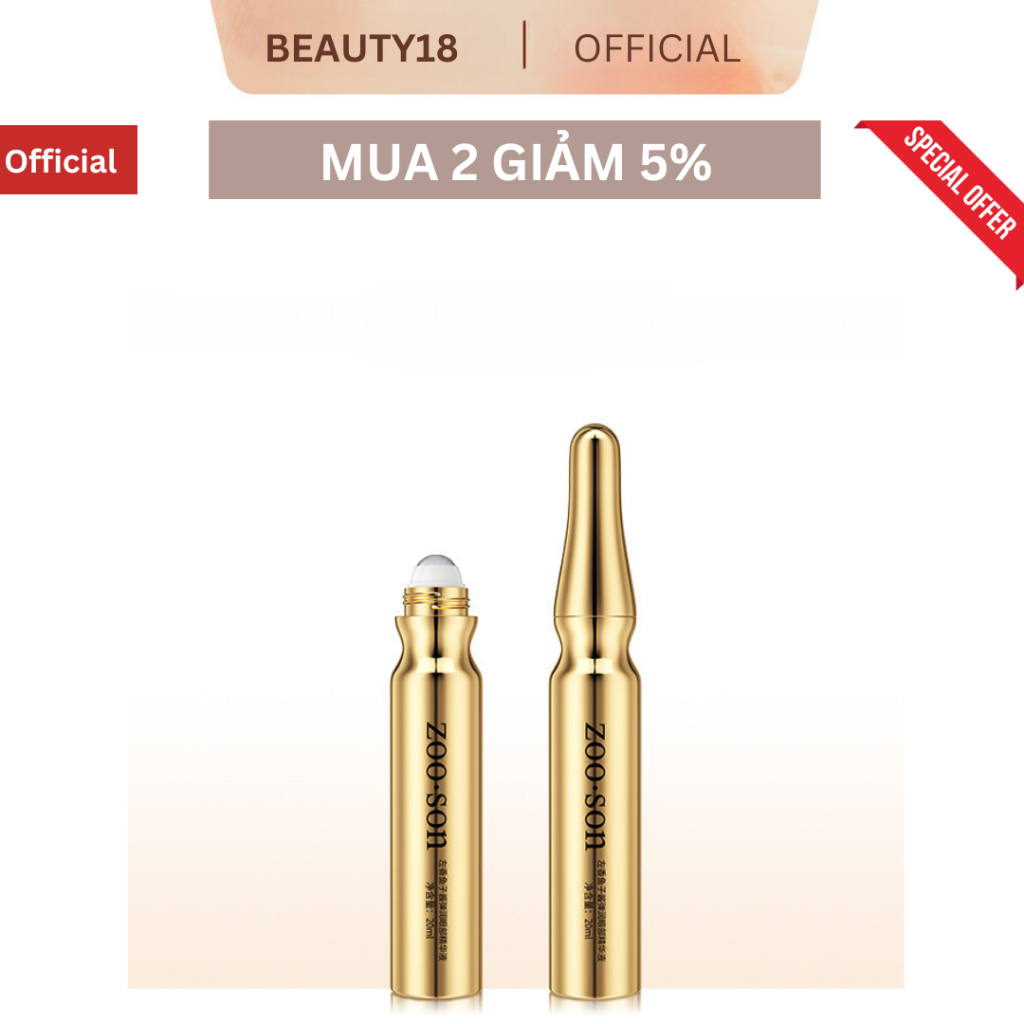 Tinh Chất Dưỡng Mắt, Xoá Nếp Nhăn, Nâng Cơ Vùng Da Mắt Với Chiết Xuất Trứng Cá Tầm, Lọ 20ml Dạng Con Lăn