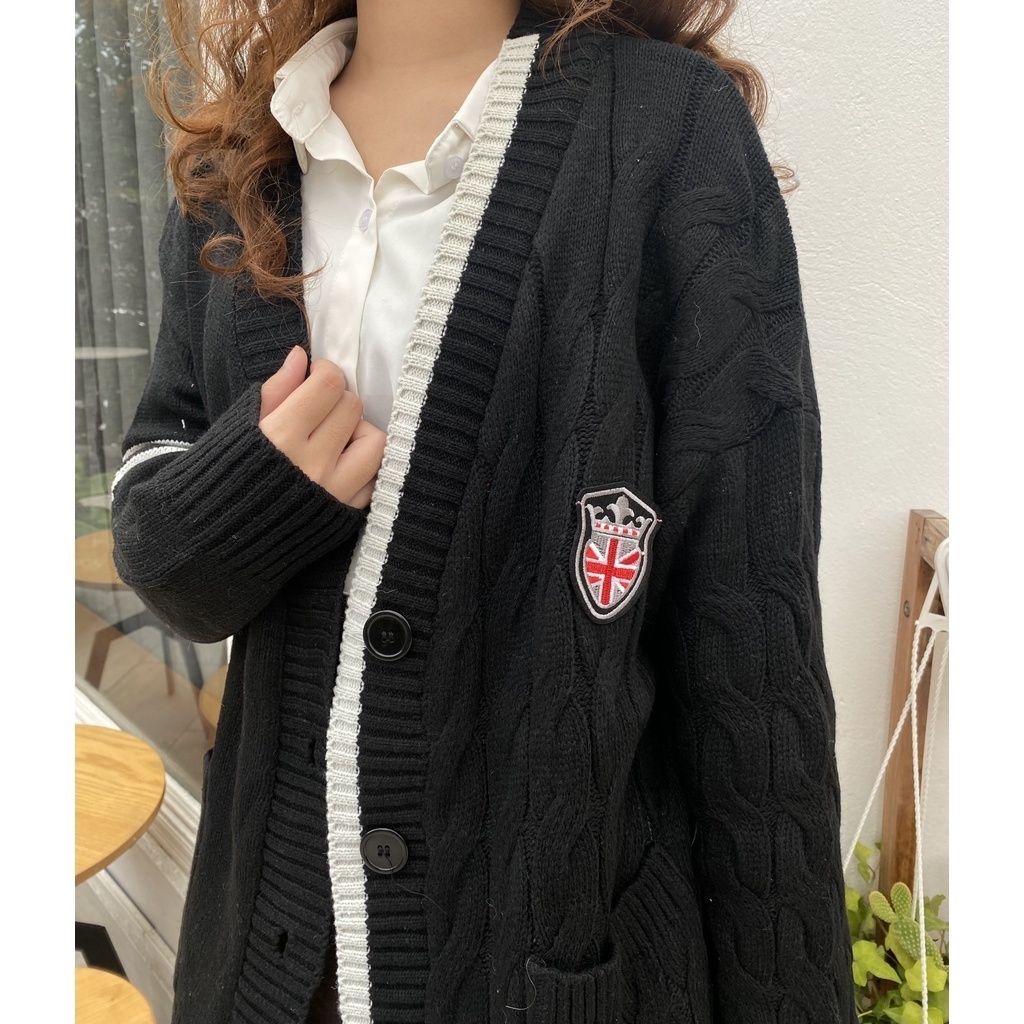 Áo Cardigan Len Phong Cách Học Sinh trẻ trung năng động, Áo Len Nữ Hottrend