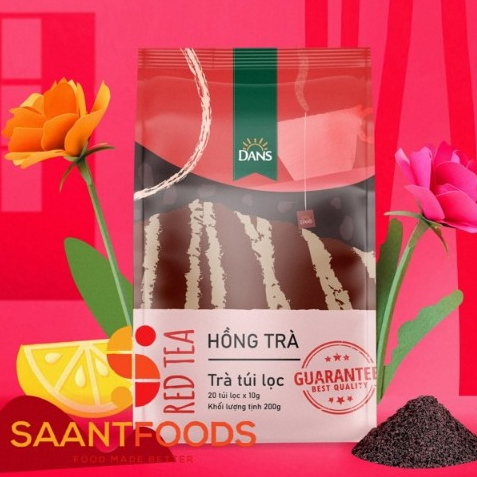 Hồng Trà Túi Lọc Dans - 200 gram (20 túi lọc x 10 gram/túi)