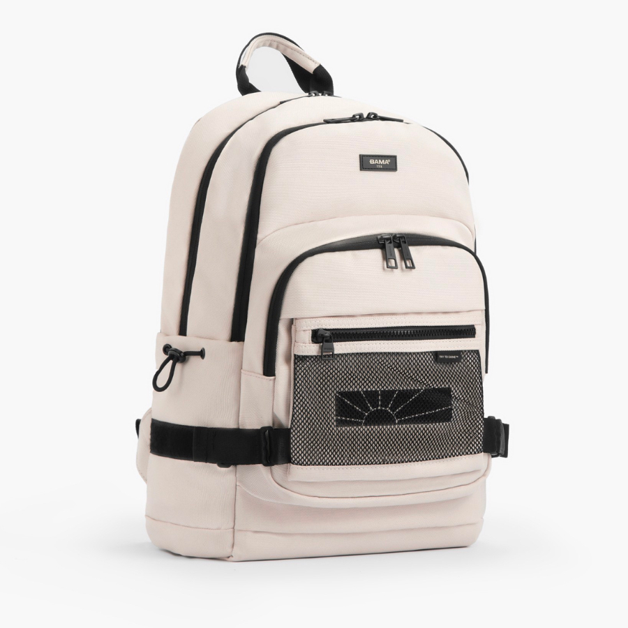 [TẶNG KÈM 1 SET PIN CÀI] Balo BAMA Mesh Fabric Backpack MF101 chống nước đựng laptop 15.6 inch