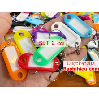 COMBO 2 thẻ ghi nhớ (nametag, móc khóa, thẻ hành lý, thẻ phòng) giao màu ngẫu nhiên 2B1249