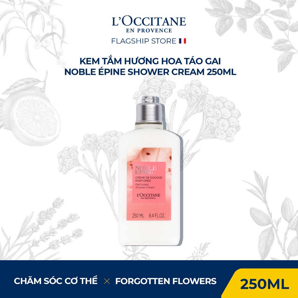 Kem Tắm Hương Hoa Táo Gai L'Occitane Noble Épine Shower Cream 250ml