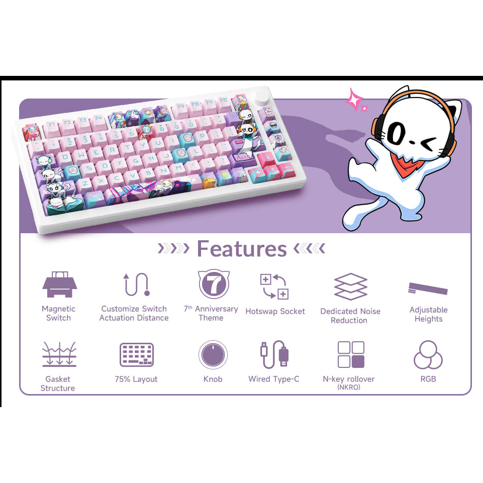 Bàn Phím Akko MOD007PC 7th Anniversary