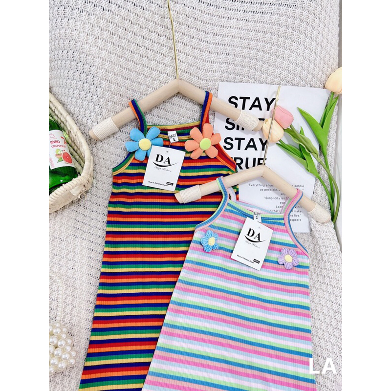 Đầm 2 dây bé gái 10-30kg, váy body bé gái siêu cute