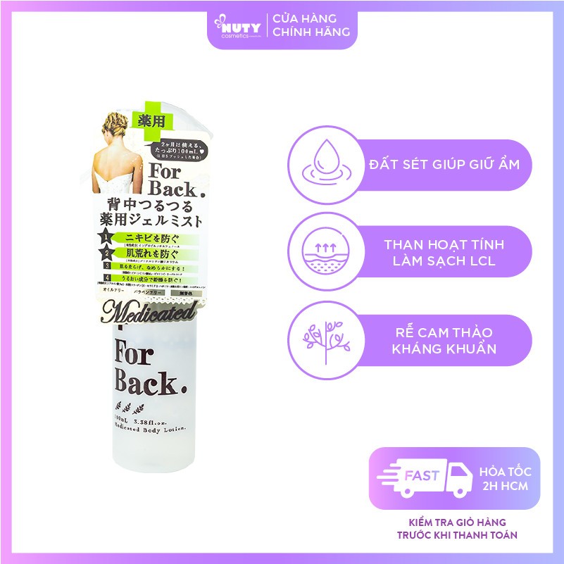 Xịt Lưng Pelican For Back Medicated Body Lotion (100ml)
