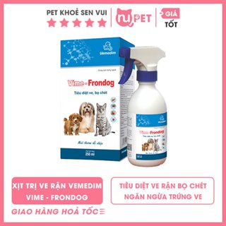 Xịt ve rận Vime - FronDog Vemedim cho chó mèo 250ml