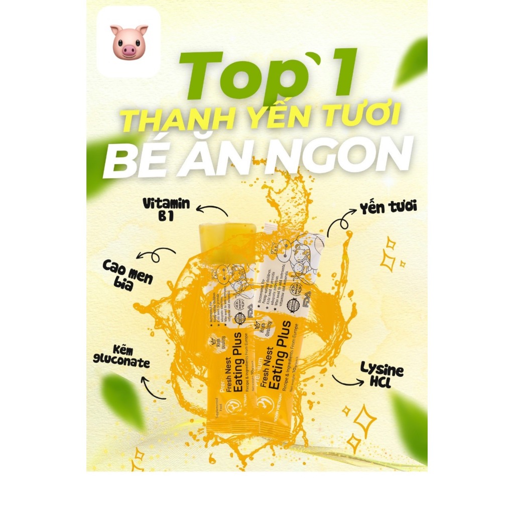 Hộp 20 Thanh Yến tươi bổ sung vi chất, tăng đề khánq Fresh Nest Premium Eating Plus
