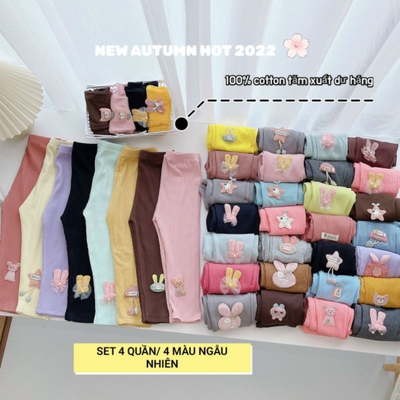 Quần legging cho bé gái size 8-18kg