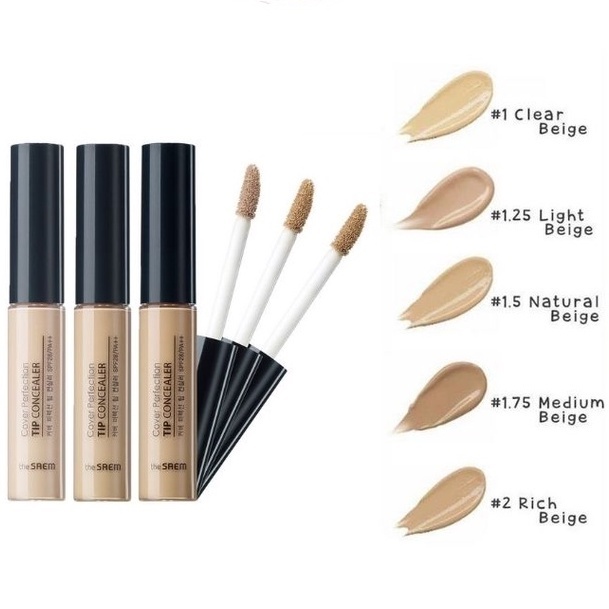 Kem Che Khuyết Điểm The Saem Cover Perfection Tip Concealer SPF28 PA++