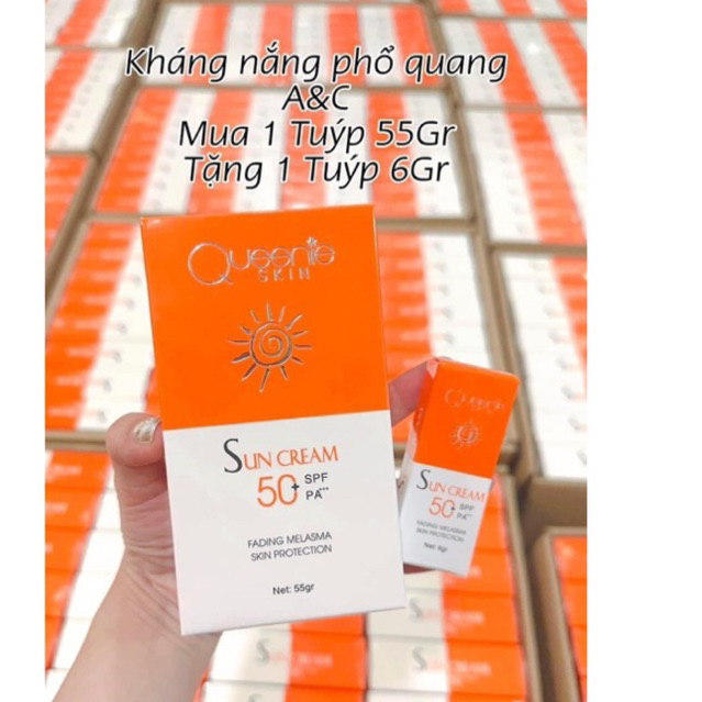 Kem chống nắng Queenie (Mua 1 To tặng 1 Tuyp Mini)