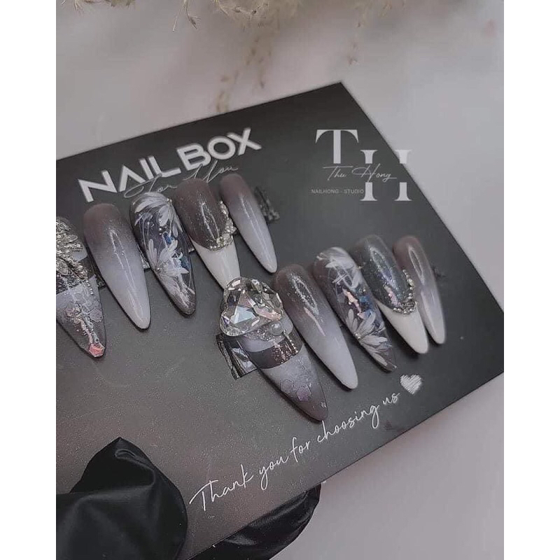 Sticker hoa  trắng