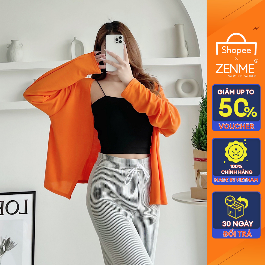 Áo Khoác Cardigan Len Cotton Mỏng Nhẹ Phong Cách Ulzzang Thu Đông, Zen Me Women's World