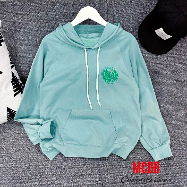 Mcbb 23-47 kg vải cotton áo hoodie bé trai bé gái unisex áo thun tay dài cho bé trai áo có nón áo bé trai khoác lạnh bộ