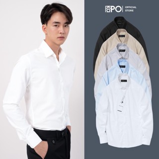 Áo sơ mi nam tay dài KAPO, Sơ mi trắng đi làm, đi học, đi chơi chất vải Modal cao cấp mềm thoáng mát, chống nhăn