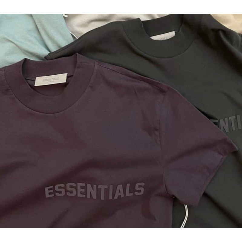 Áo thun ESSENTIALS chính hãng 2023 - chữ in nhựa