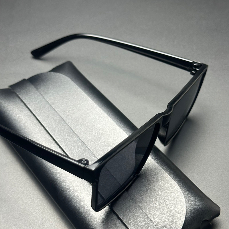 KINHLEGIASI | Kính râm nam nữ ALGER gọng vuông đen lịch lảm Kính râm nam nữ thời trang xịn xò