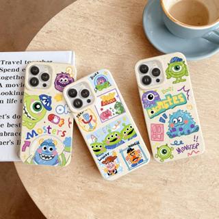 Ốp lưng điện thoại iphone lúa mì Cartoon Monster cạnh vuông 6 6plus 7 8