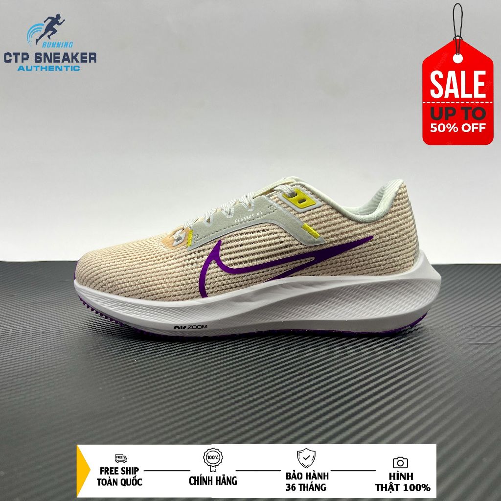 GIÀY CHẠY BỘ NIKE CHÍNH HÃNG PEGASUS 40 FULLBOX MÃ DV3853-102
