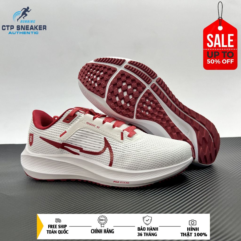 GIÀY CHẠY BỘ NIKE CHÍNH HÃNG PEGASUS 40 FULLBOX MÃ FJ2844-100