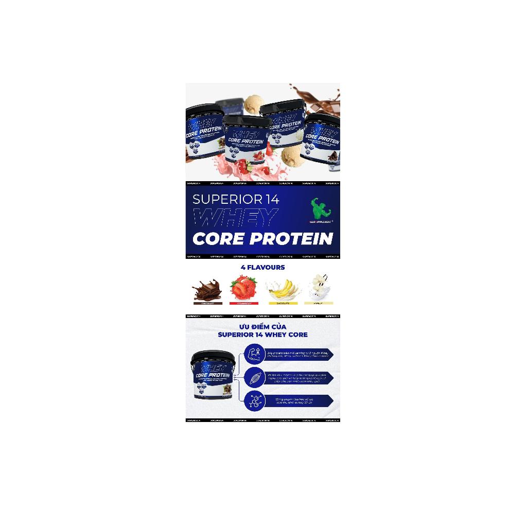 Sữa Tăng Cơ Whey Core Superior14 - 10lbs - 156 Servings