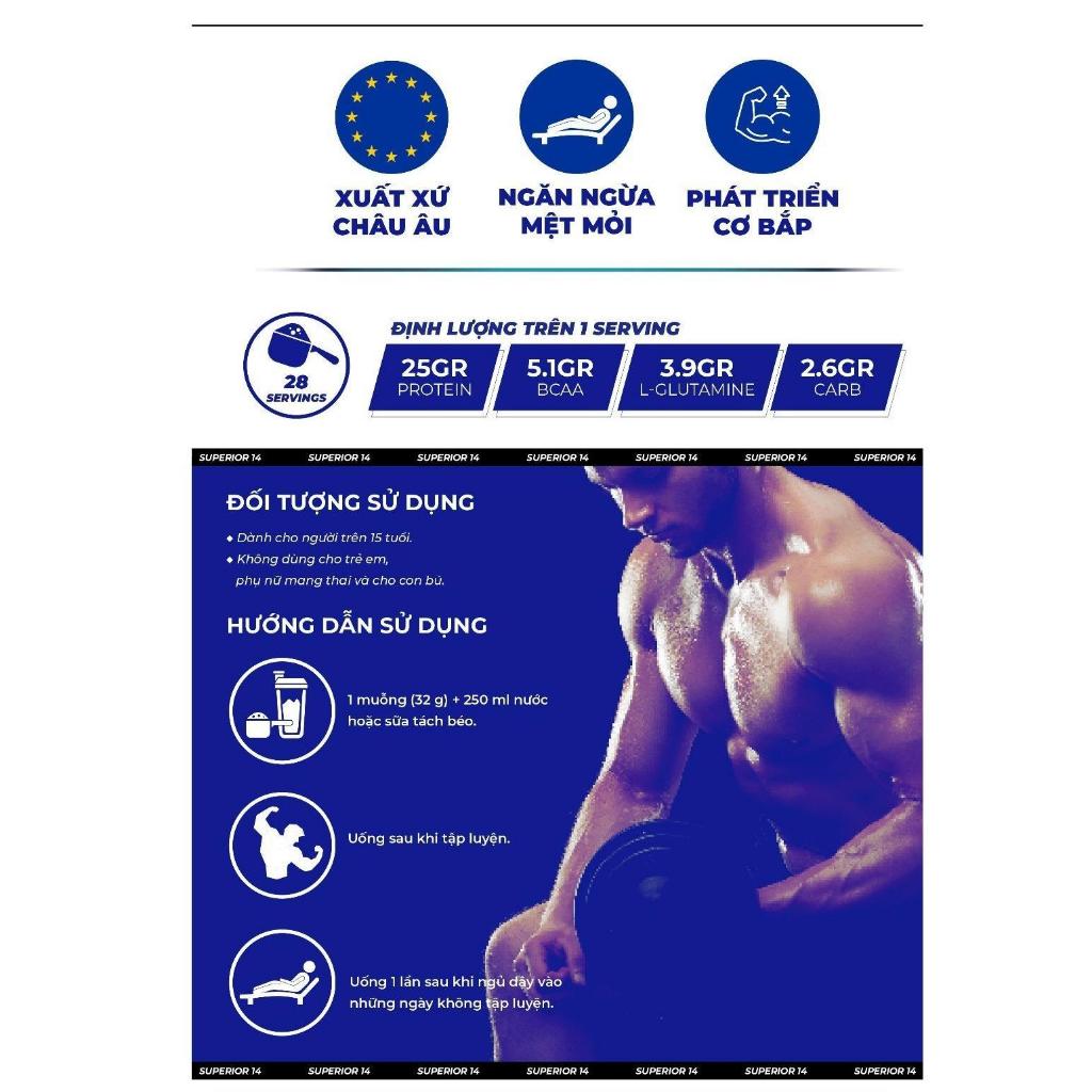 Sữa Tăng Cơ Whey Core Superior14 - 10lbs - 156 Servings
