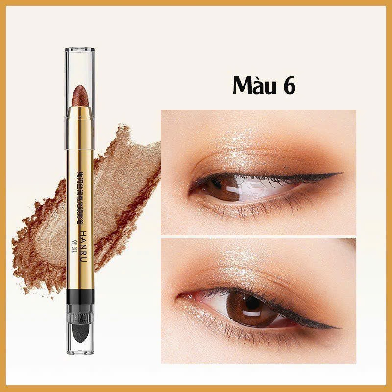 Phấn Mắt Dạng Thỏi Hai Đầu Màu Nhũ lung linh Chống giột nước Lâu Trôi Shop_beauty