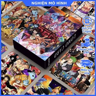 Lomo card hộp 30-60 thẻ in 2 mặt One Piece Đảo hải tặc poster card Luffy Boa Nami Zoro Nico Robin Kaido Shanks Sanji