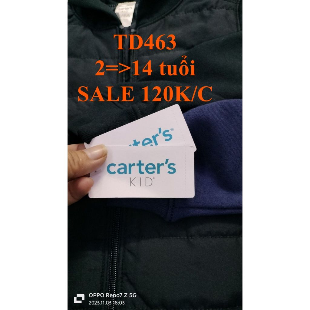 * Mã TD463: Áo khoác dư xịn, còn nguyên bọc, tem và thẻ bài.