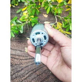 Motor chế quạt 12v động cơ 550 có sẵn trục